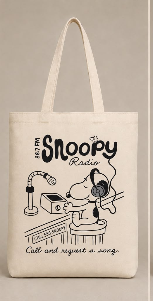 NØMAD Snoopy Radio Totebag Drop 7