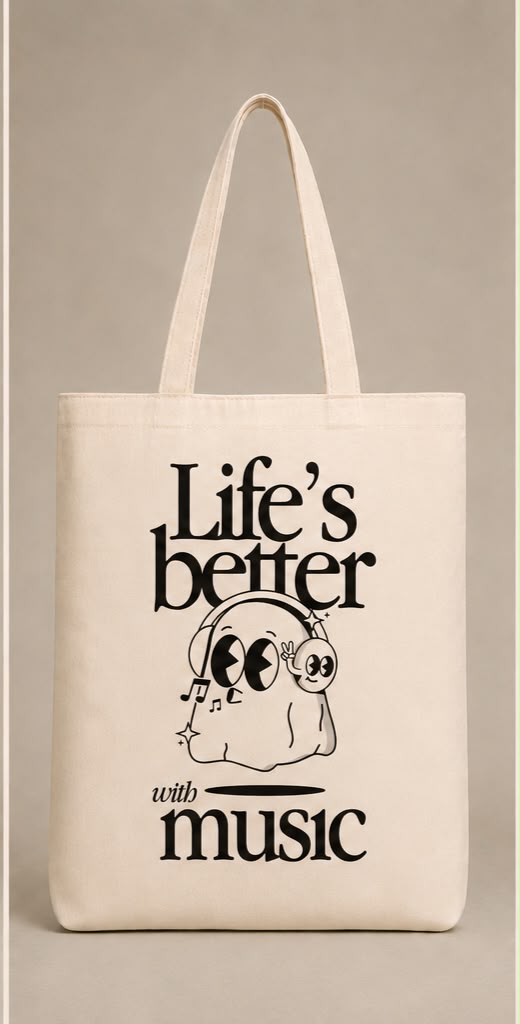 NØMAD Life's Better With Music Totebag Drop 7